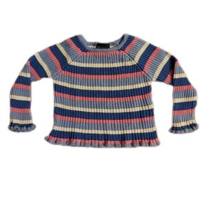 12 M Sweater Pink Blue White Stripes The Children's Place Brand